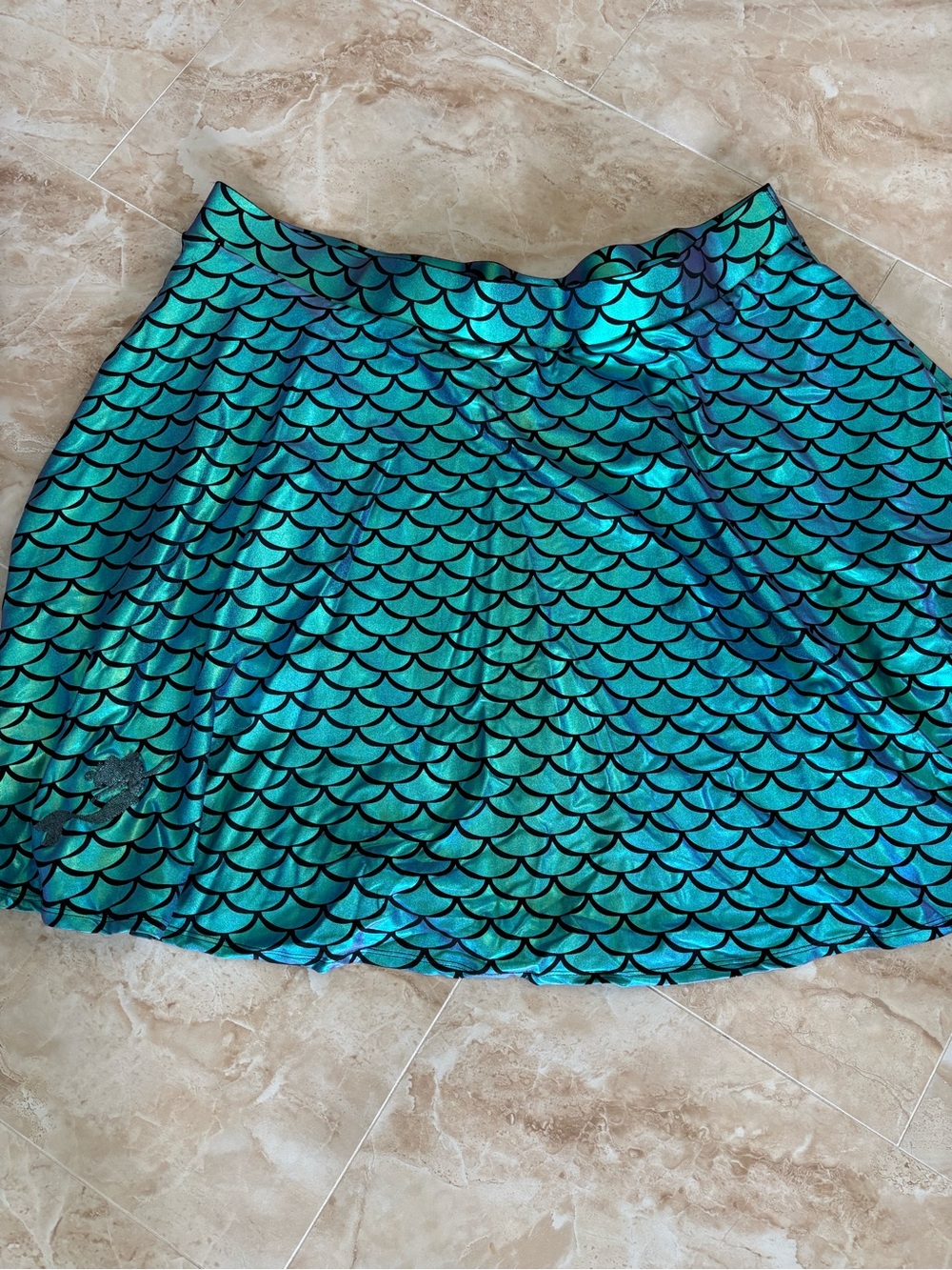 Torrid Disney little mermaid Iridescent Scale Skater Skirt 3X cosplay vacation - Picture 4 of 7